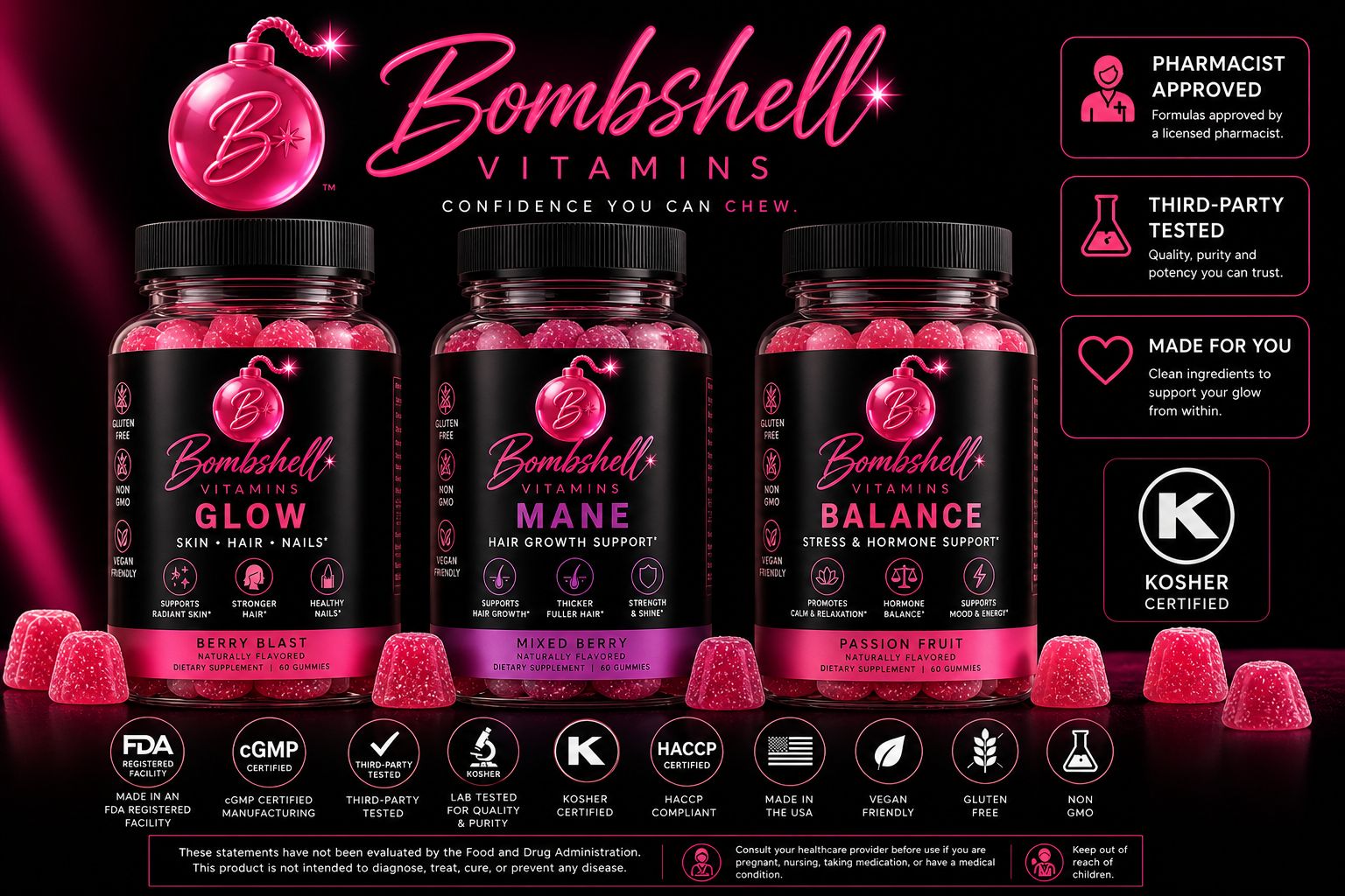 Bombshell product lineup